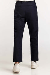 Navy Blue Basic Khaki Pant MNTRCSS24007-A
